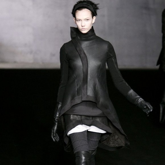 Rick Owens leather skirt Crust F/W 2009 - Picture 3 of 13